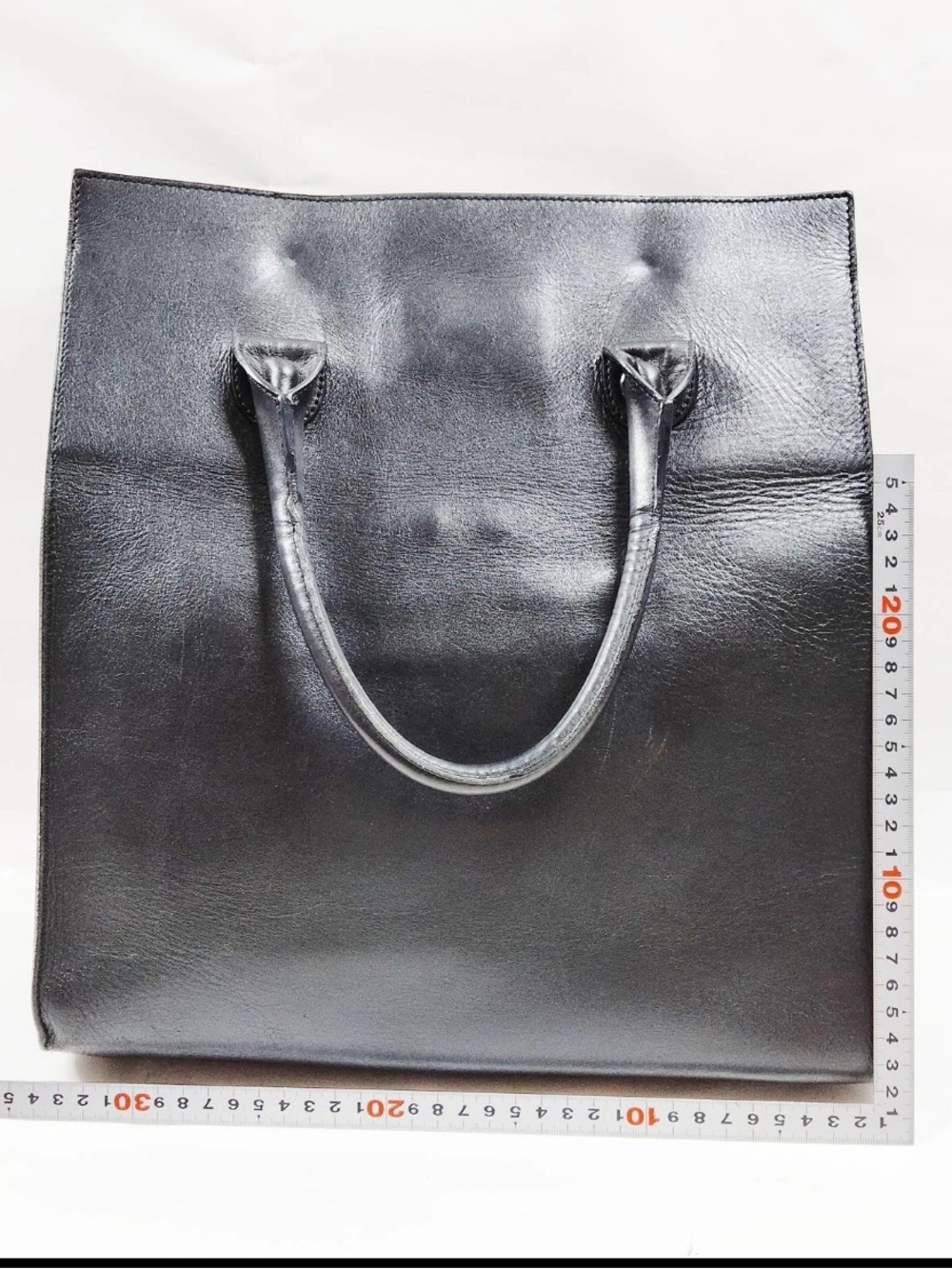 Jimmy Choo Black Leather Top-Handle Tote with Silver Hardware - Picture 2 of 9